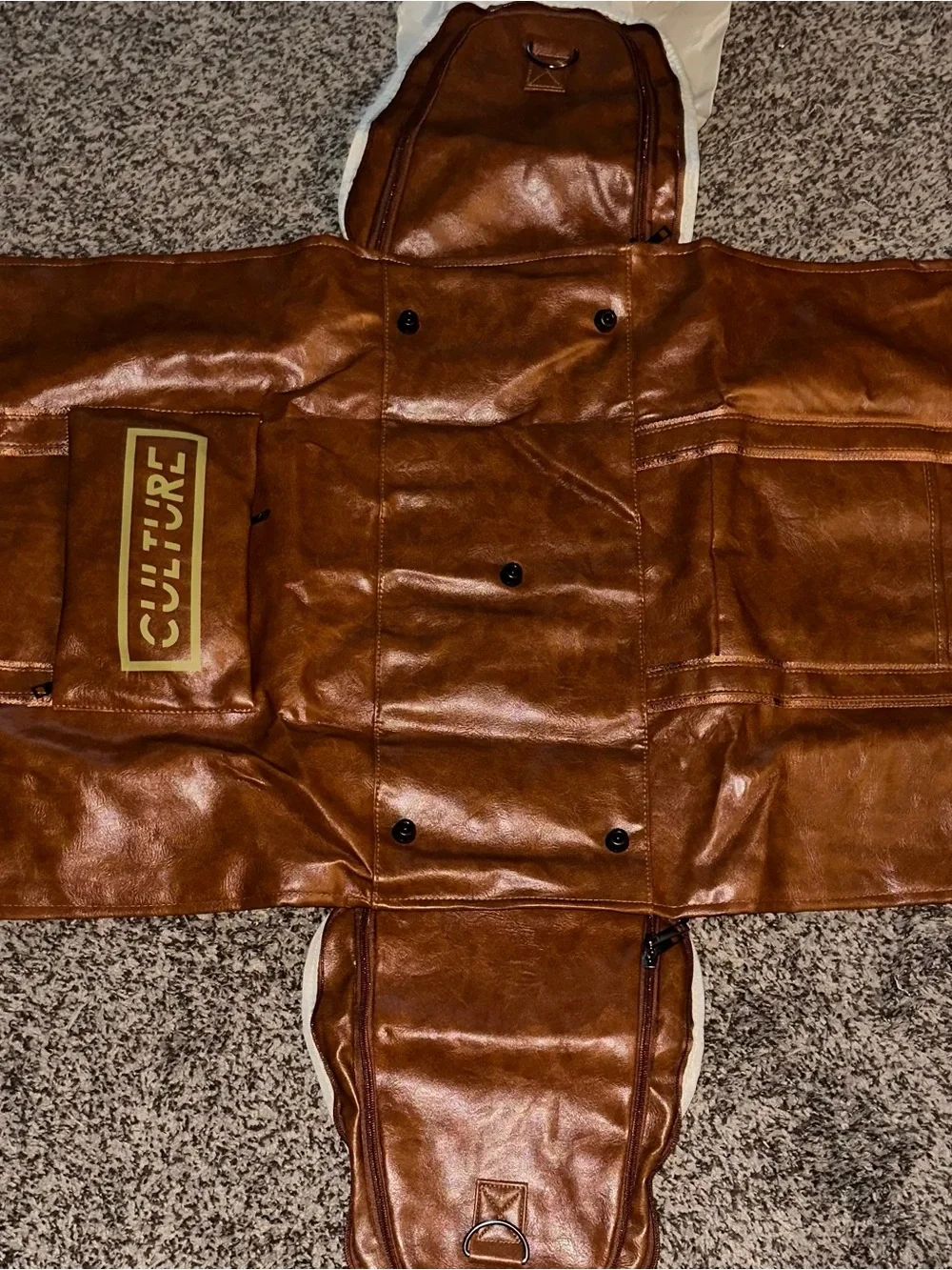 Culture Cognac Travel Duffel Bag for Men Brand New